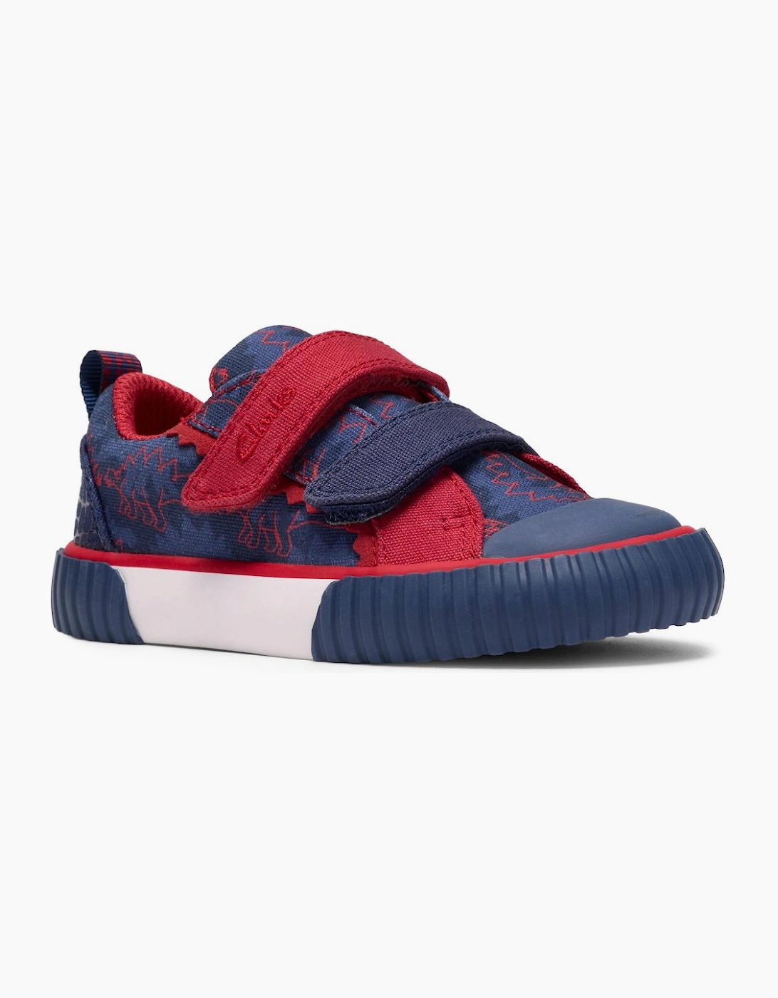 Clarks Boys Navy  Tri T Infant Canvas Shoes - Size 5/G (Wide) Kids