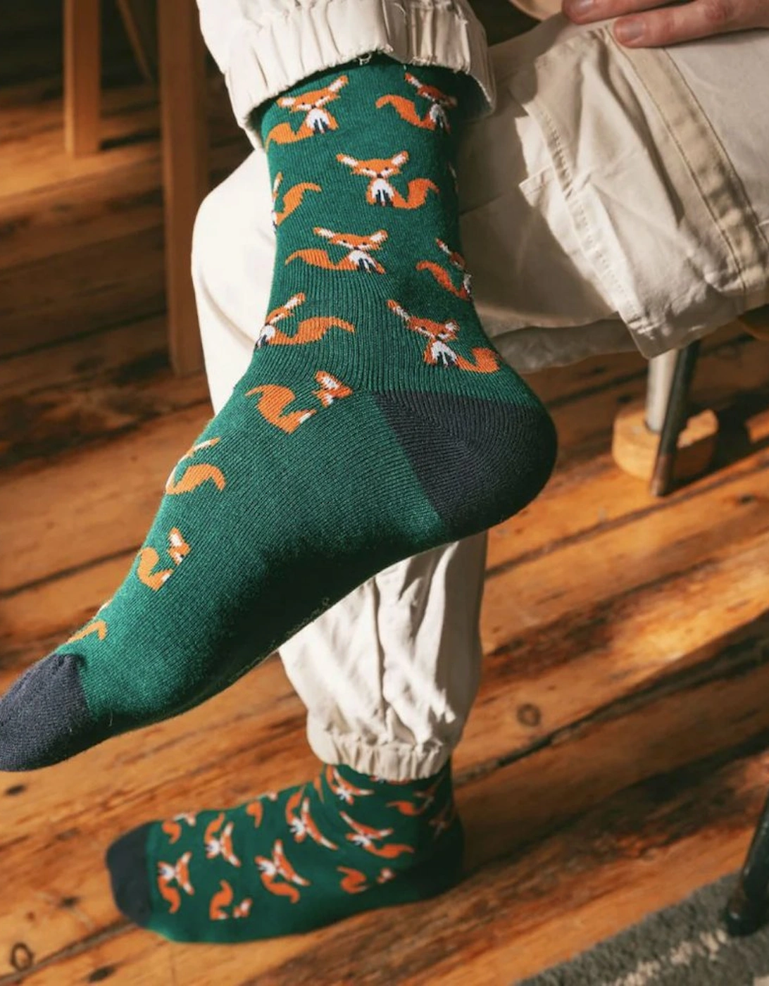 Patterned Bamboo Socks M