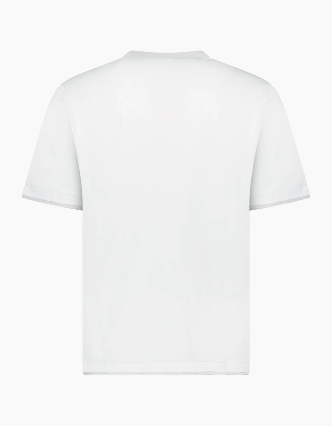 Brunello Cucinelli Double Layer T-Shirt in White