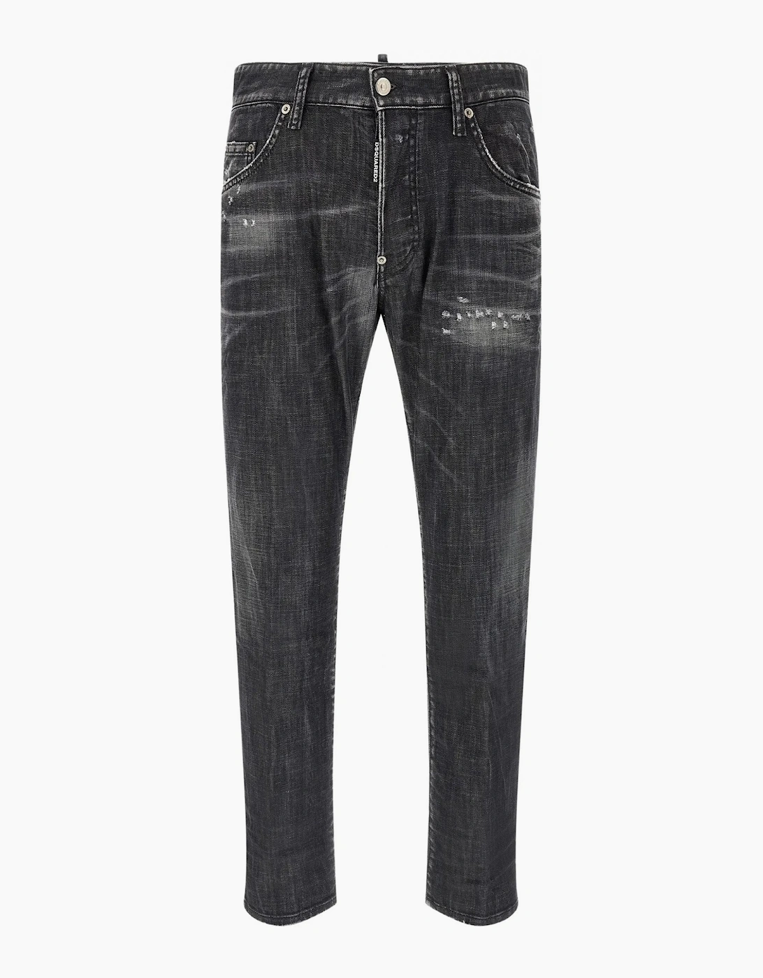 Distressed 5 Pocket Jeans Black