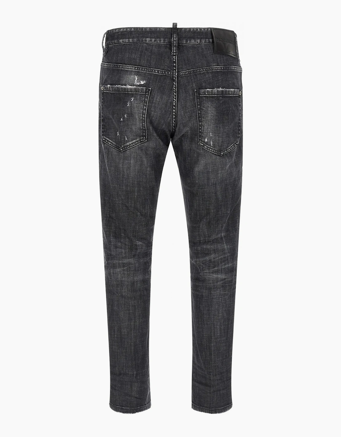 Distressed 5 Pocket Jeans Black