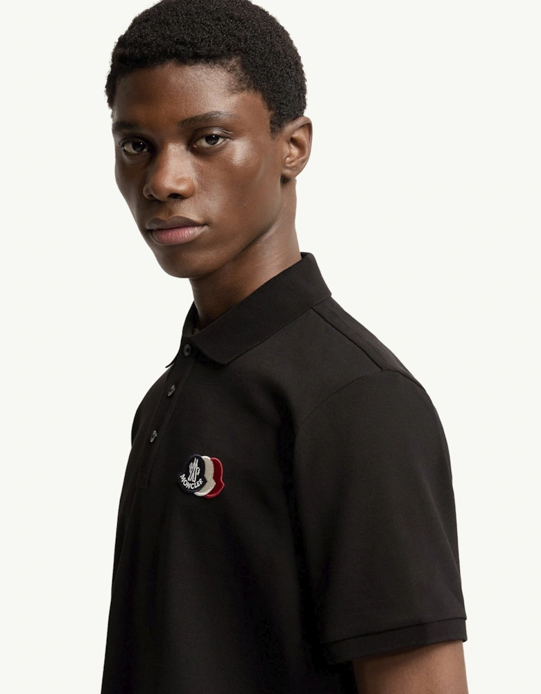 Triple Logo Polo Black