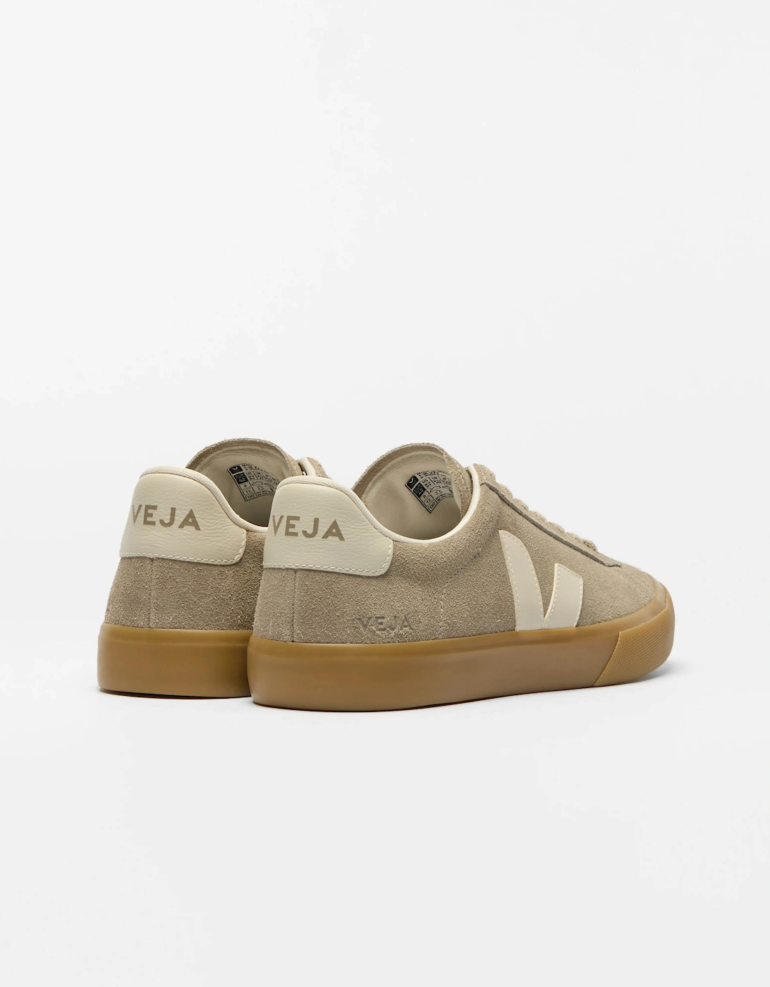 Veja Women's Tan Campo Suede Trainers - Taupe Pierre Natural - Size 4 - Image 3
