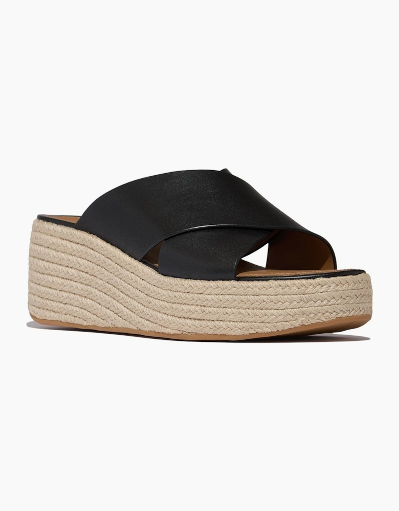 Fitflop Platfforms Leather Women's Black Sandals