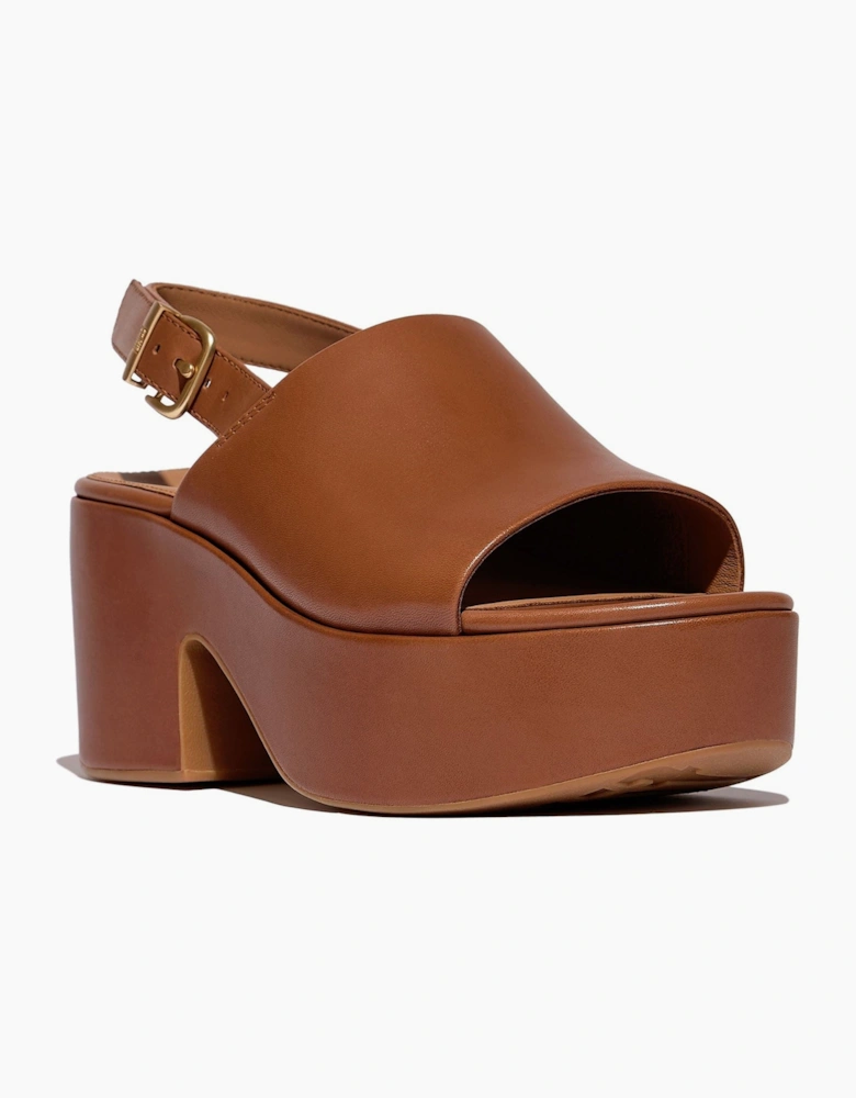 Fitflop Platfforms Heeled Backstrap Leather Women's Sandals