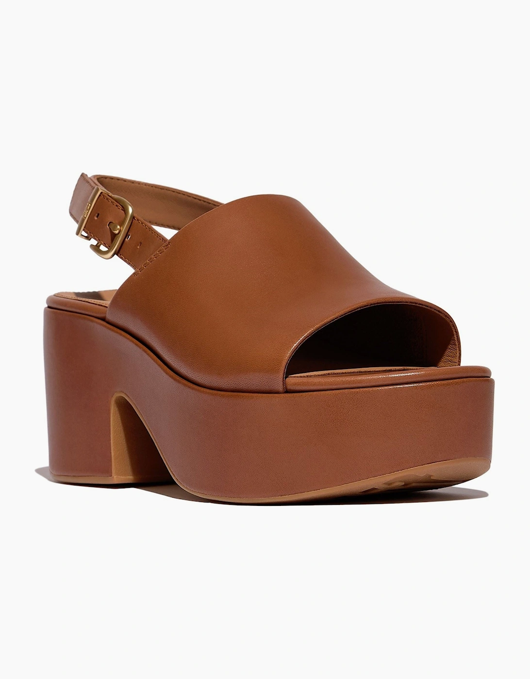 Fitflop Platfforms Heeled Backstrap Leather Women's Sandals