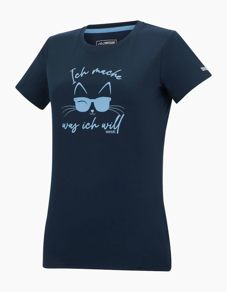 Regatta Womens/Ladies Fingal Slogan Cat T-Shirt