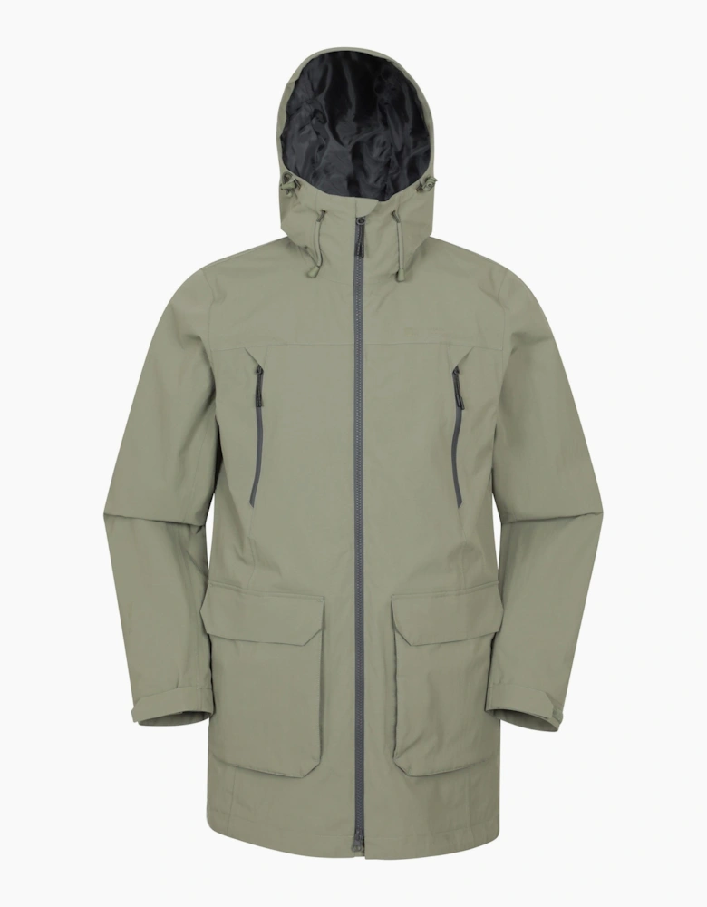Mountain Warehouse Mens Hastings Long Waterproof Jacket