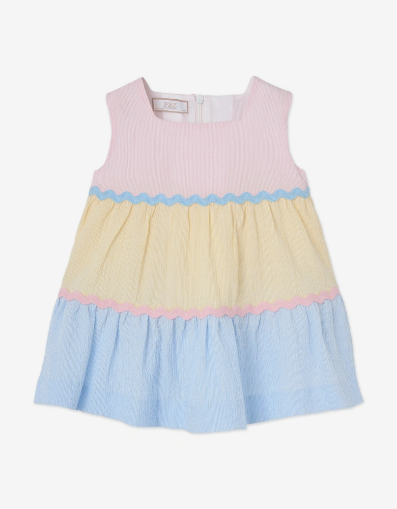 Paz Rodriguez Girls Cotton Sleeveless Dress in Pink