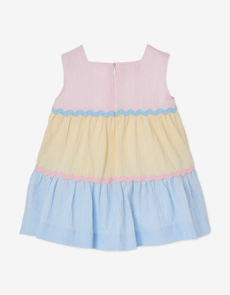Paz Rodriguez Girls Cotton Sleeveless Dress in Pink