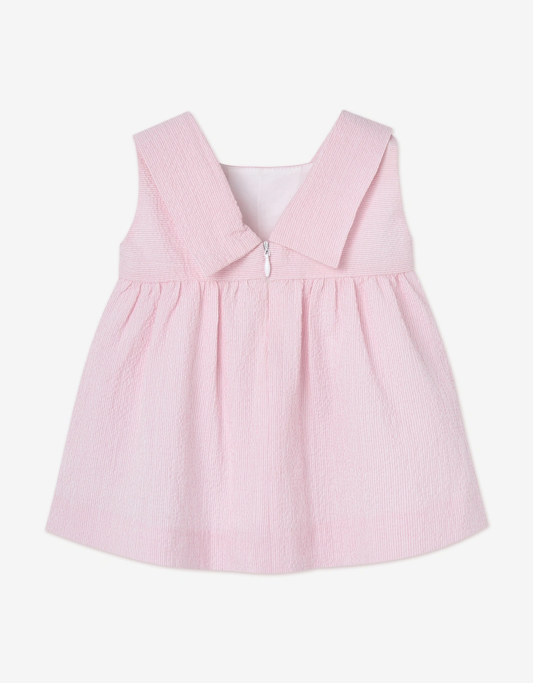 Paz Rodriguez Baby Girls Cotton Woven Dress with Knickers in Pink