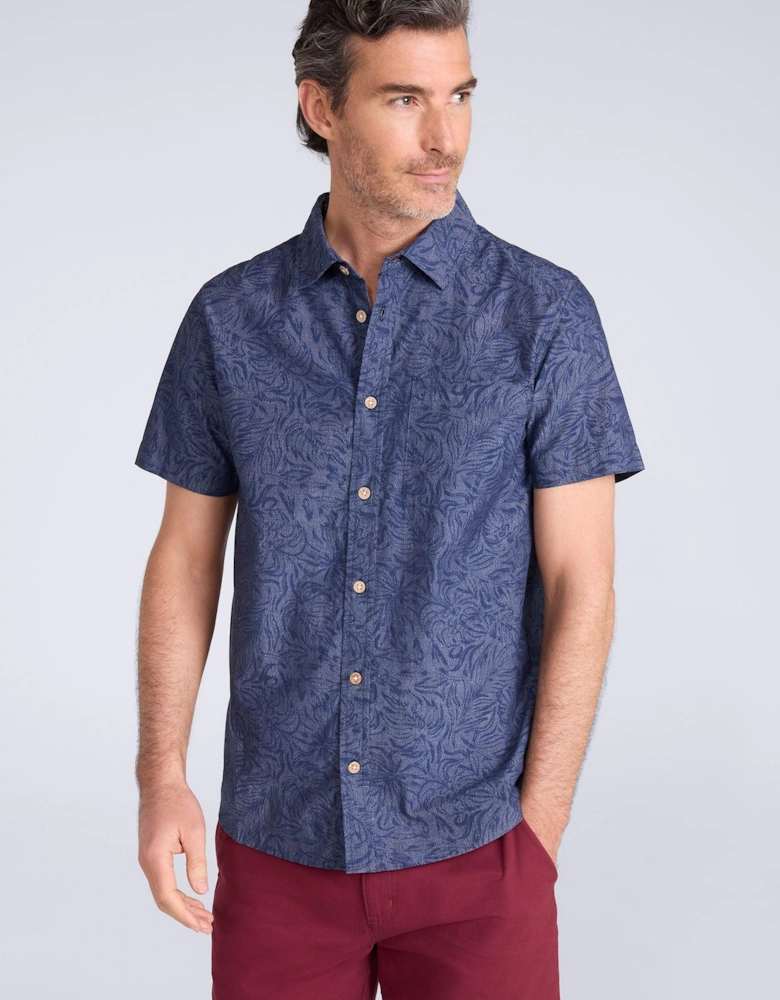 Mountain Warehouse Mens Tropical Short-Sleeved Shirt