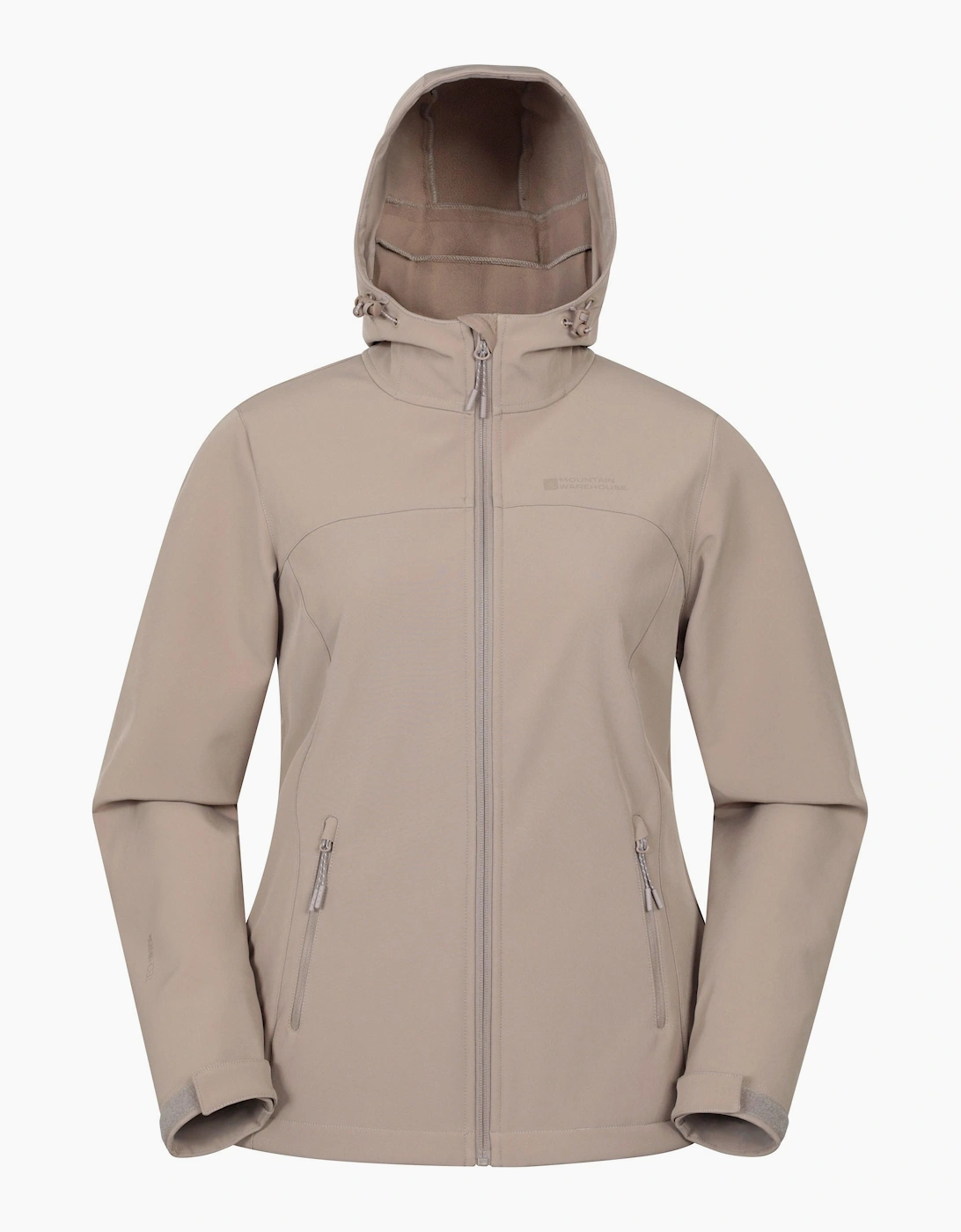 Mountain Warehouse Women's Cream / Exodus Water Resistant Soft Shell Jacket - Size: 16