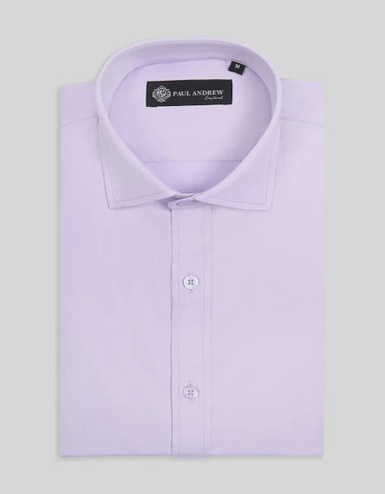 Paul Andrew Oliver Cutaway Collar Shirt - Lilac