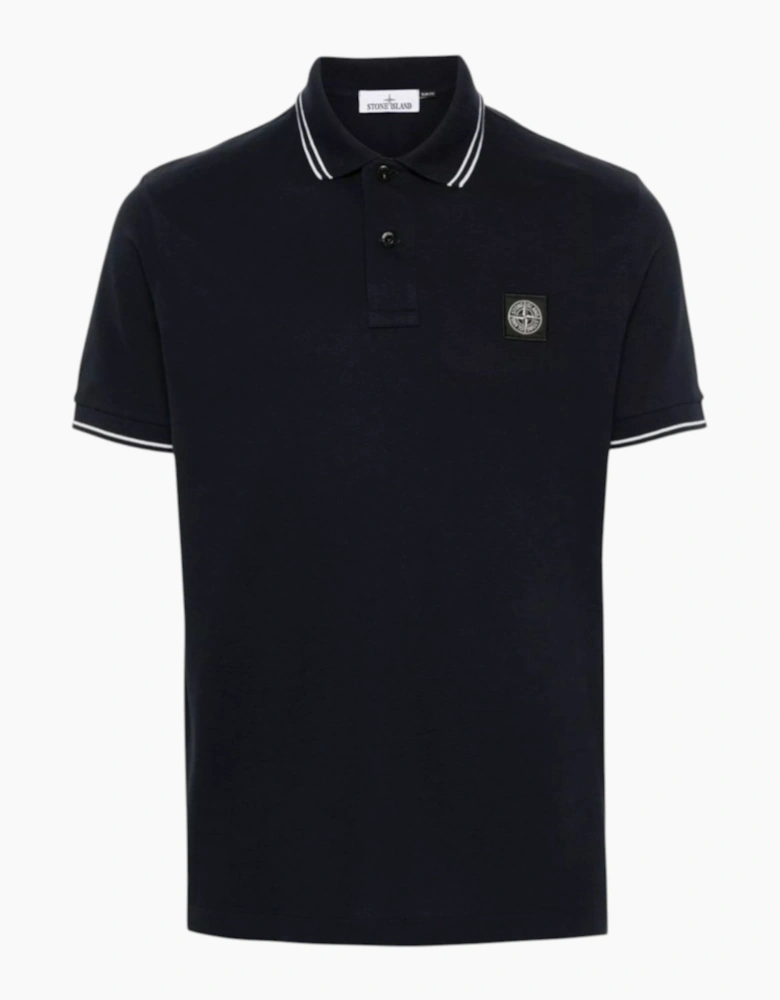 Stone Island Black Cotton Polo