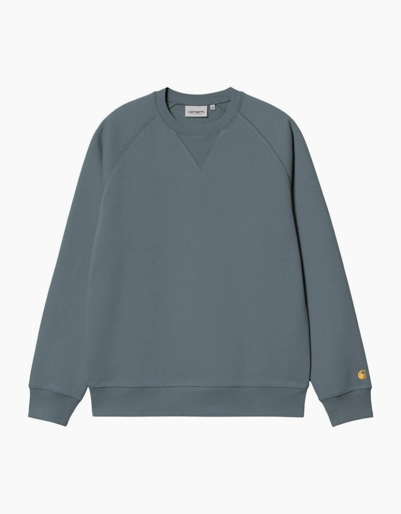 Carhartt WIP Chase Sweatshirt Cozy Blue/Gold