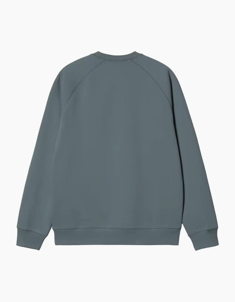 Carhartt WIP Chase Sweatshirt Cozy Blue/Gold