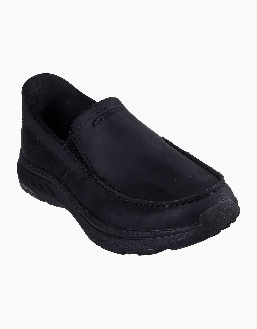 Skechers Mens Pollard - Osgood Learther Slip-ins Shoes - Cocoa Leather