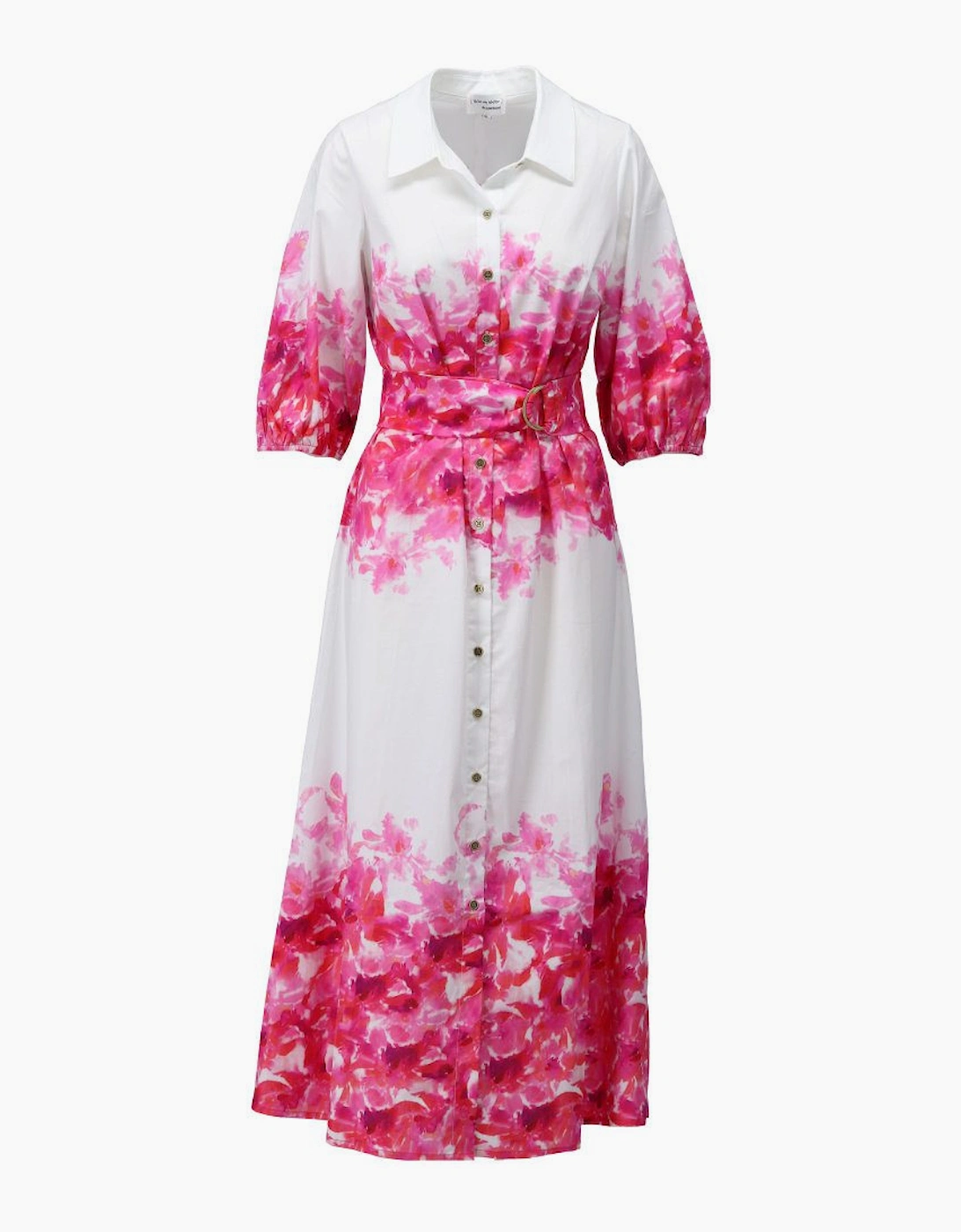 Pink bloom maxi dress