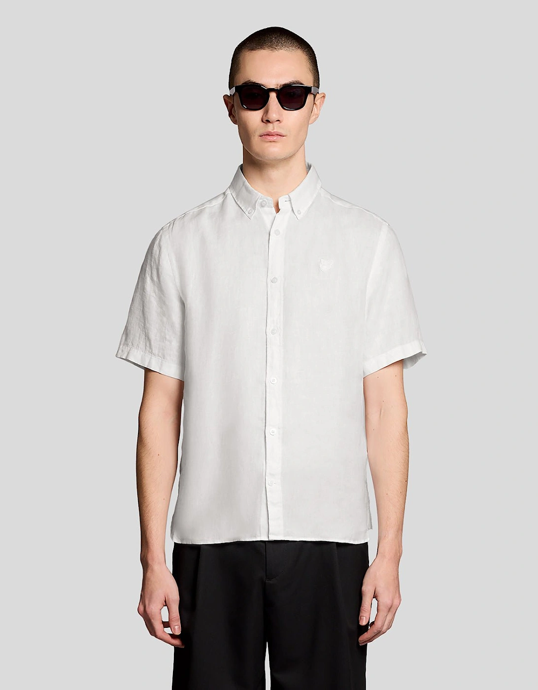 Short Sleeve Linen Shirt, 7 of 6