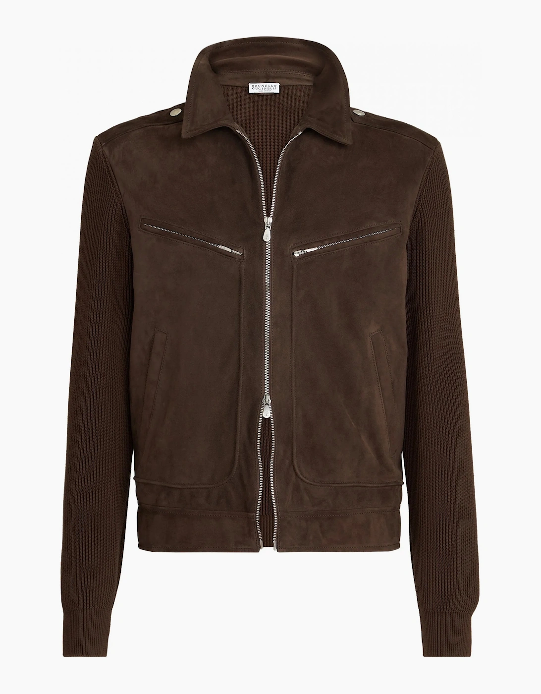 Padded Leather Jacket Brown, 7 of 6