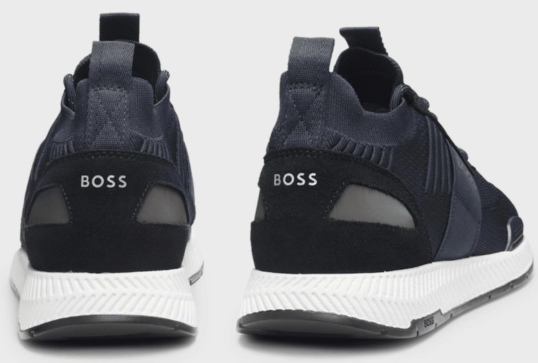 Titanium Runn Knitted Navy Runner Trainers