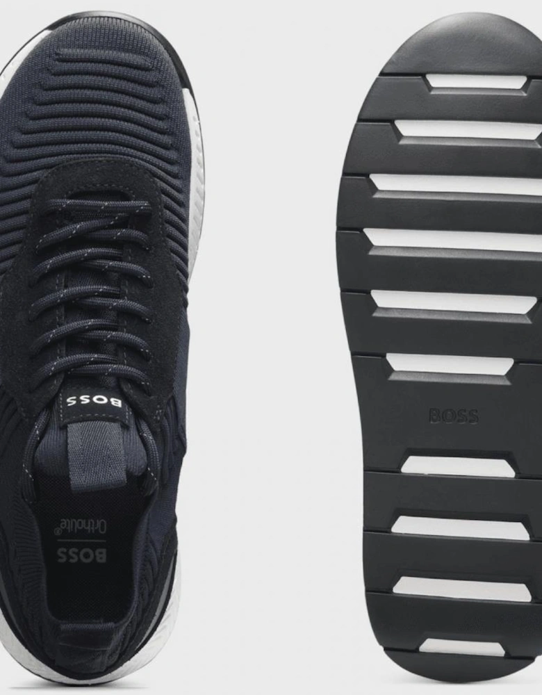 Titanium Runn Knitted Navy Runner Trainers