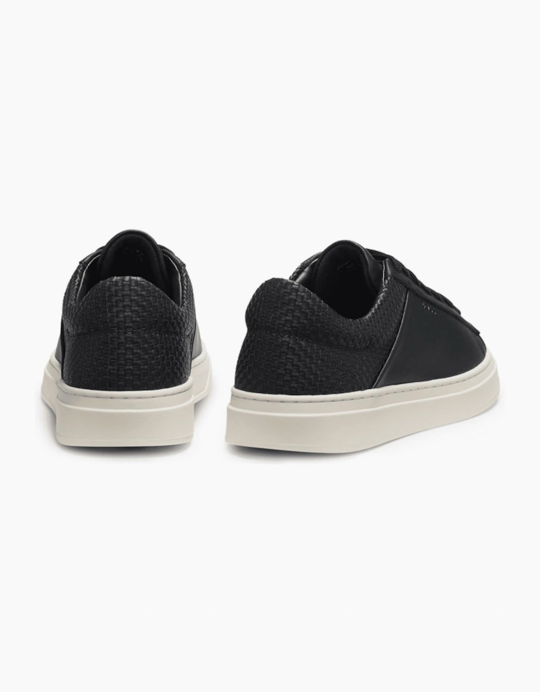 Keiren Tenn Black/White Low Top Trainers