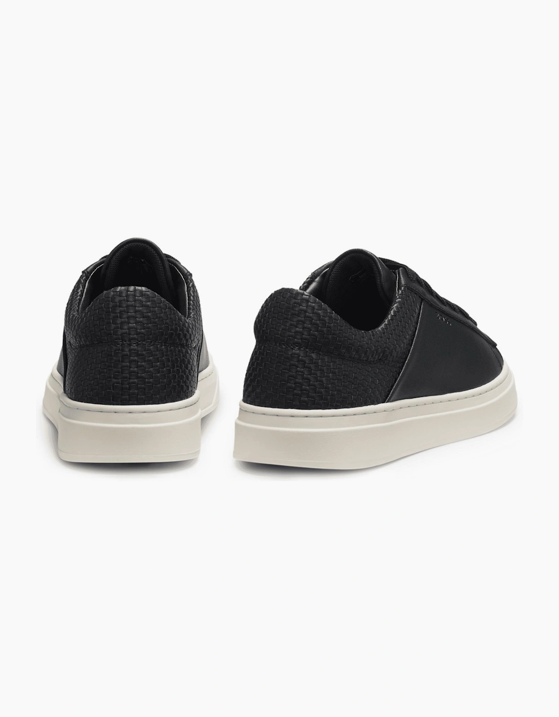 Keiren Tenn Black/White Low Top Trainers