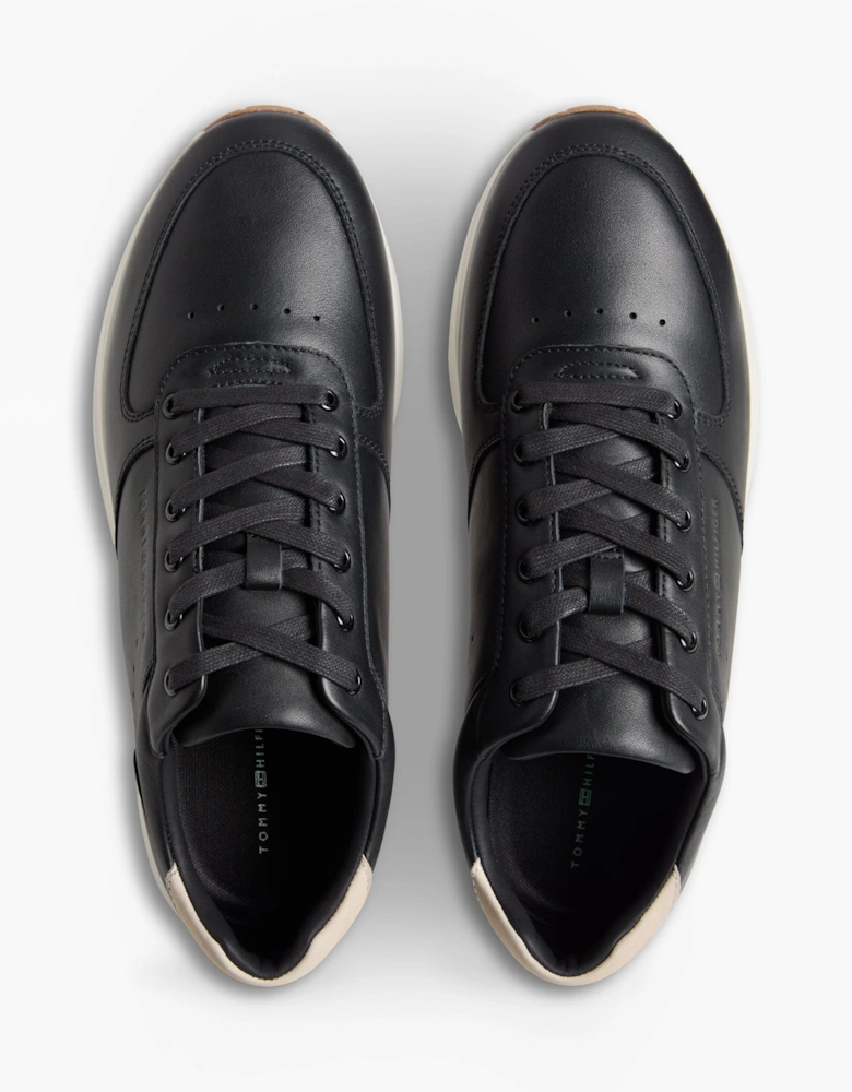 Tommy Hilfiger Newport Leather Mens Trainers - Black