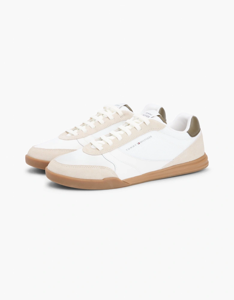 Tommy Hilfiger Lopro Leather Mix Mens Trainers - Classic Beige