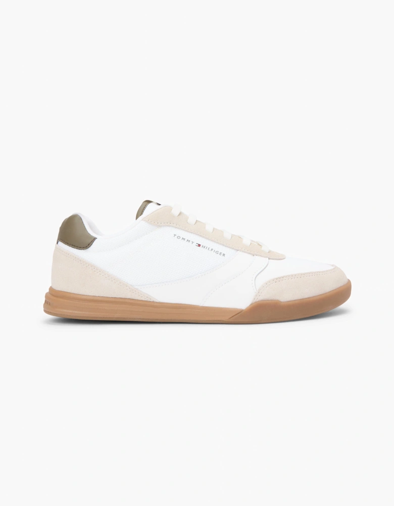 Tommy Hilfiger Lopro Leather Mix Mens Trainers - Classic Beige