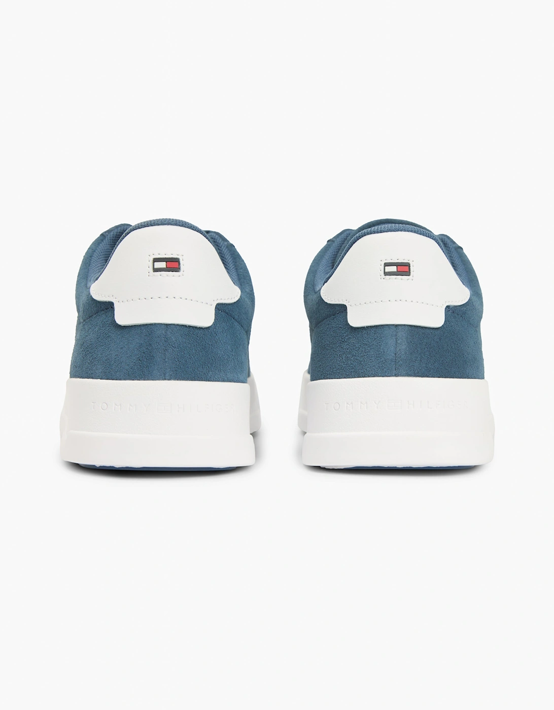 Tommy Hilfiger TH Court Suede Mens Trainers - Aegean Sea