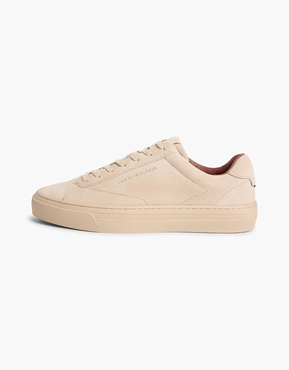 Tommy Hilfiger Park Premium Suede Mens Trainers - Sandalwood
