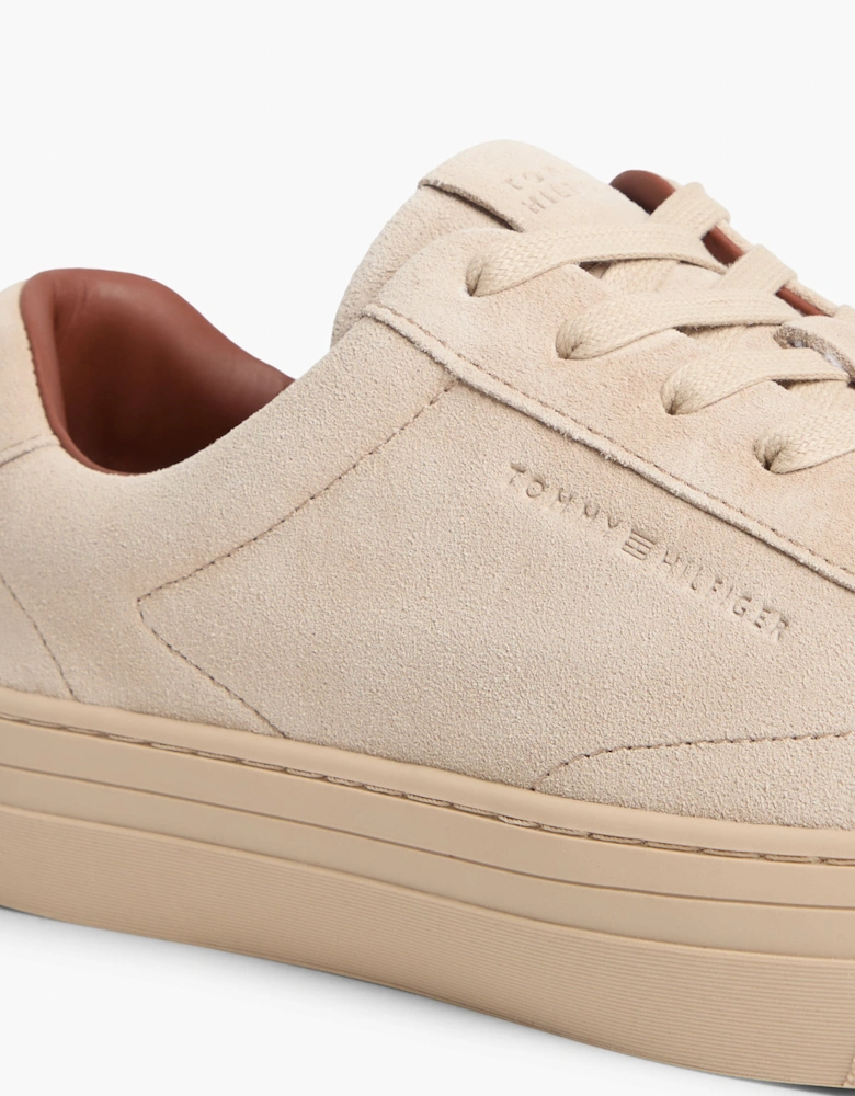 Tommy Hilfiger Park Premium Suede Mens Trainers - Sandalwood