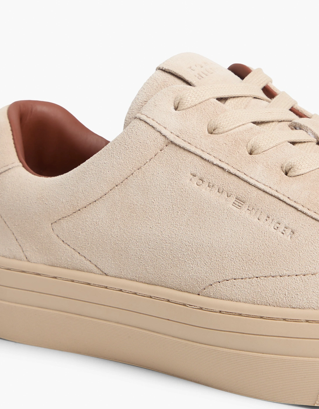 Tommy Hilfiger Park Premium Suede Mens Trainers - Sandalwood