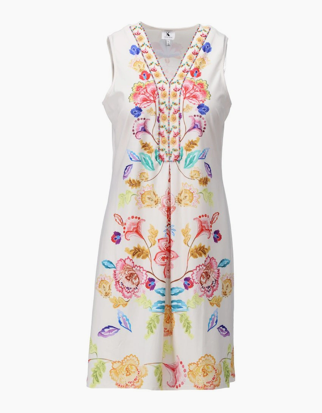Sleeveless printed dress