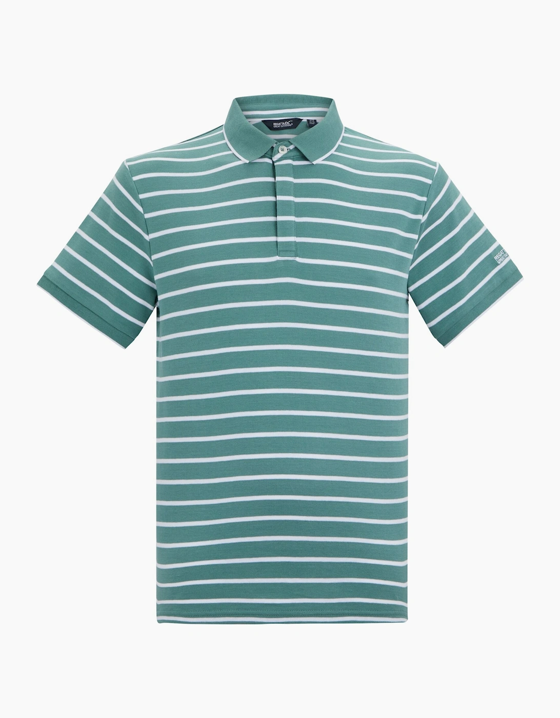 Regatta Mens Tiver Striped Polo Shirt, 6 of 5