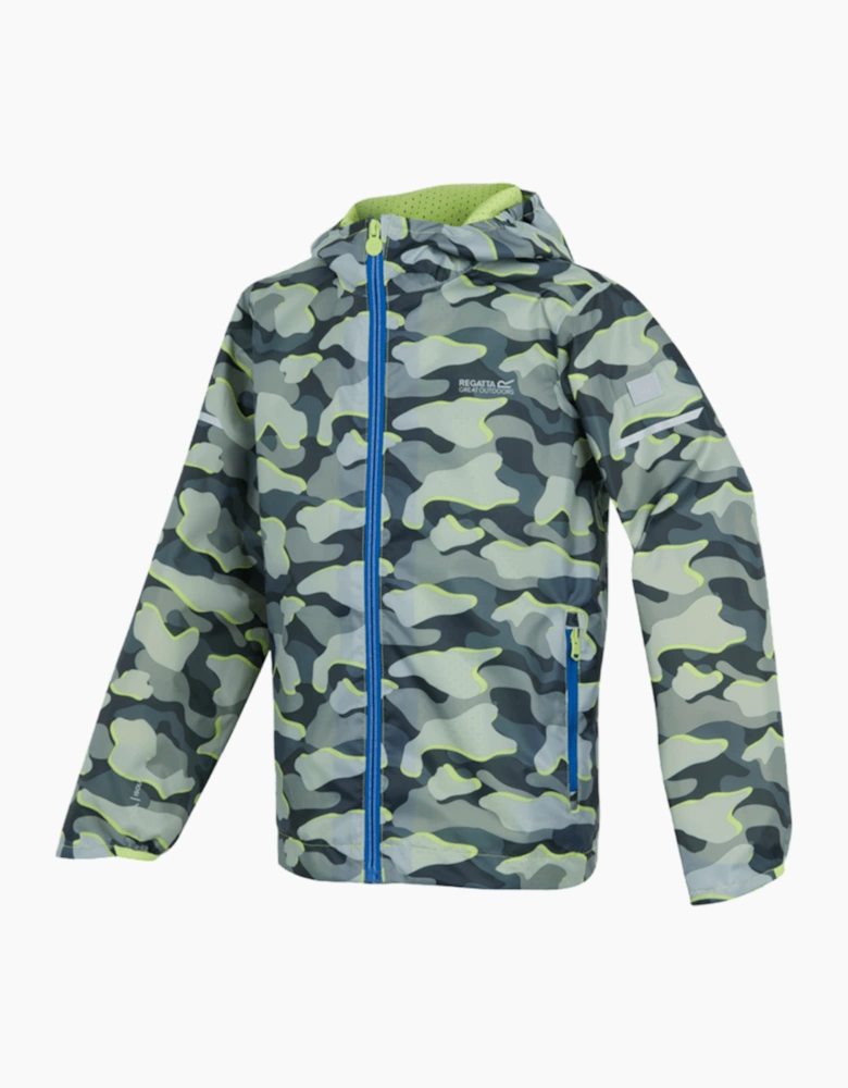 Regatta Childrens/Kids Lever II Camo Waterproof Jacket
