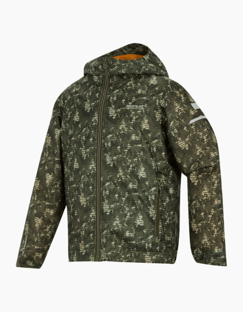 Regatta Childrens/Kids Lever II Camo Waterproof Jacket