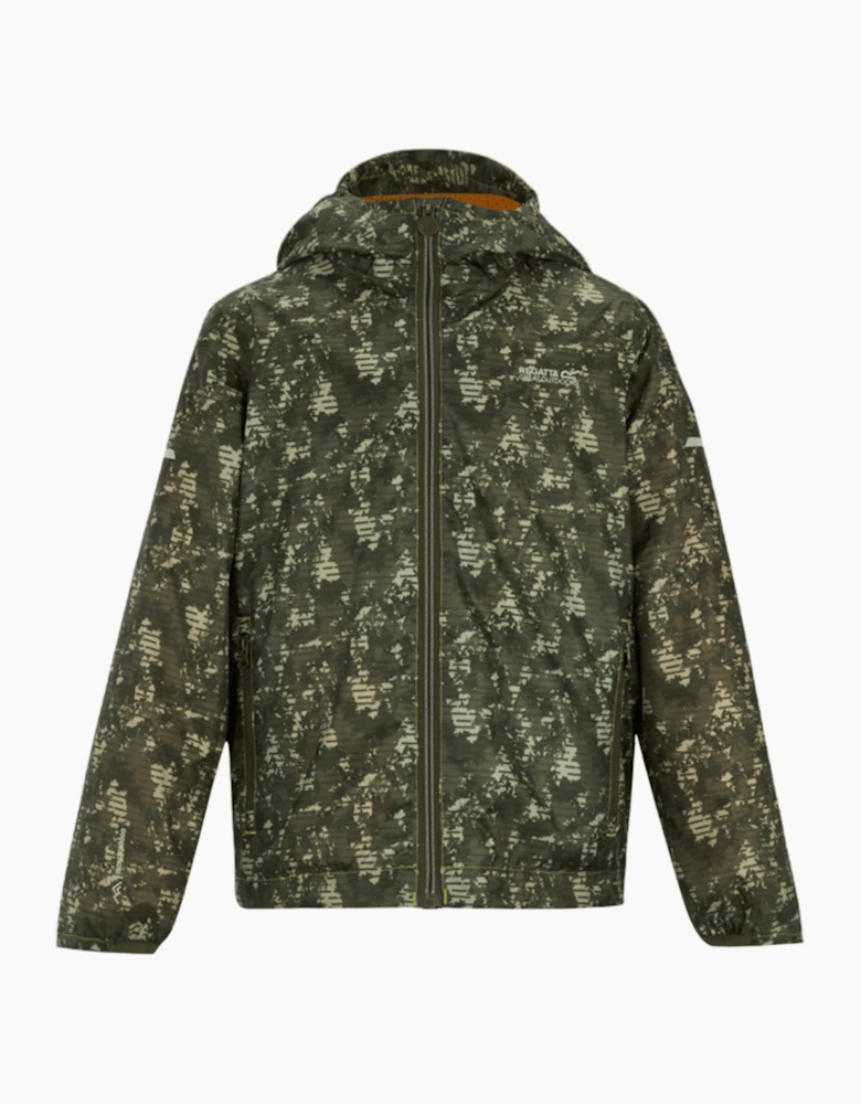 Regatta Childrens/Kids Lever II Camo Waterproof Jacket