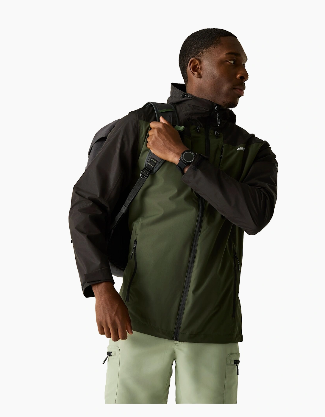 Regatta Mens Calderdale Colour Block Waterproof Jacket
