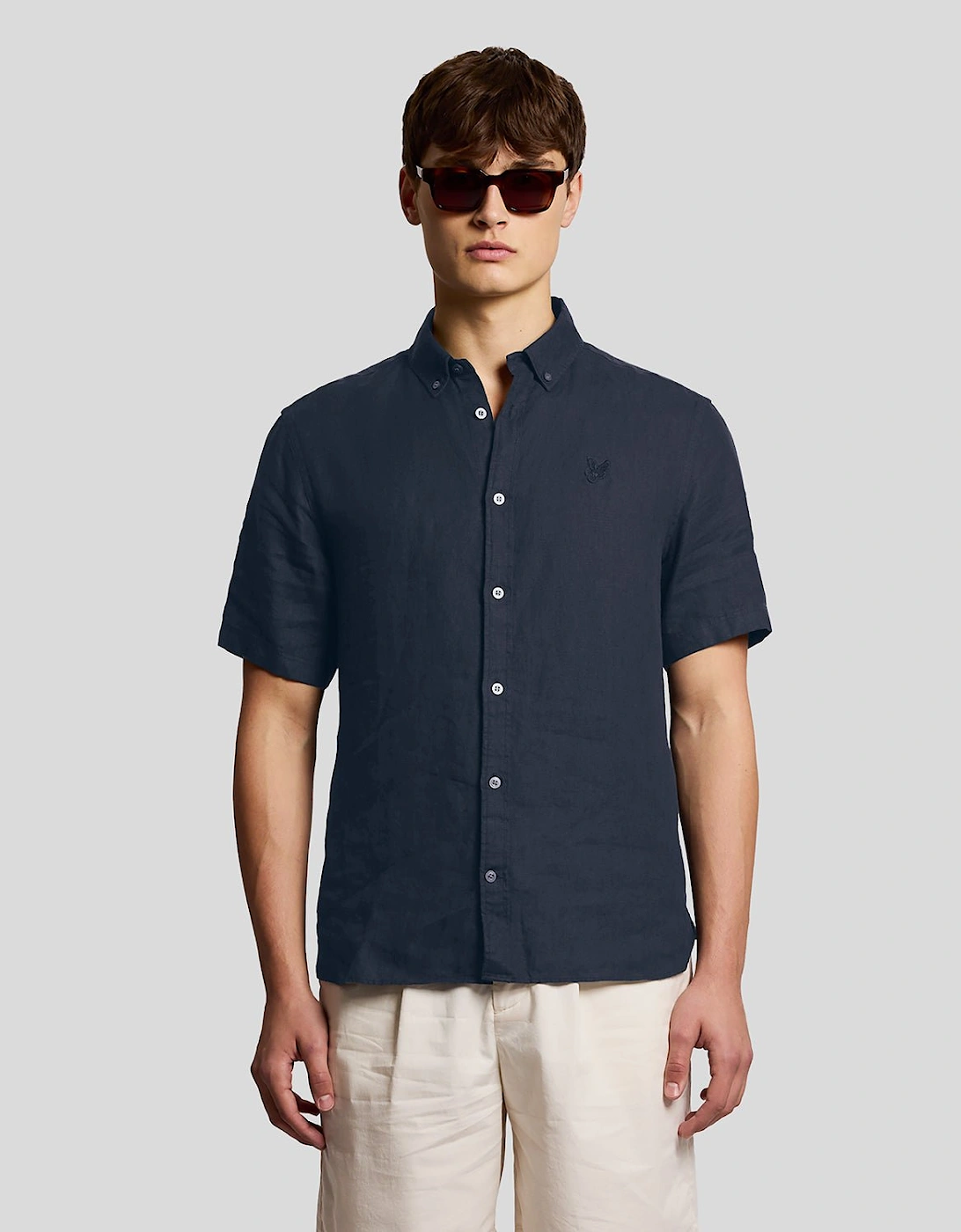 Short Sleeve Linen Shirt, 7 of 6