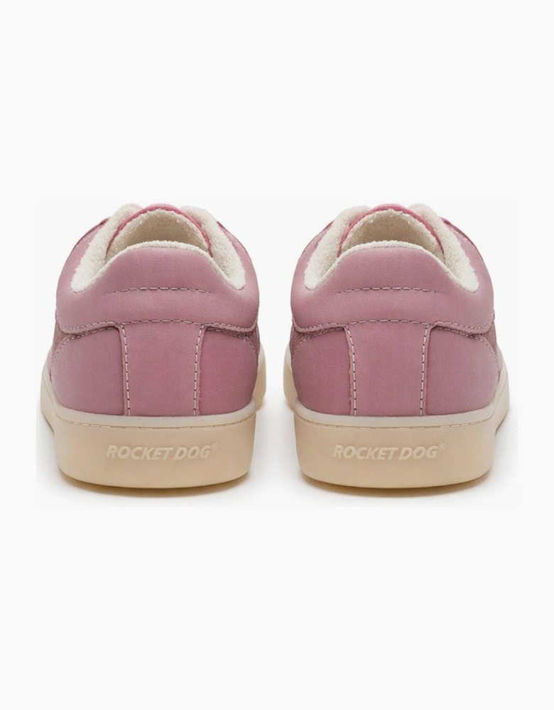 Rocket Dog KITTY NIXIE NYLON FABRIC/VULC PU Womens Casual Trainers Mauve
