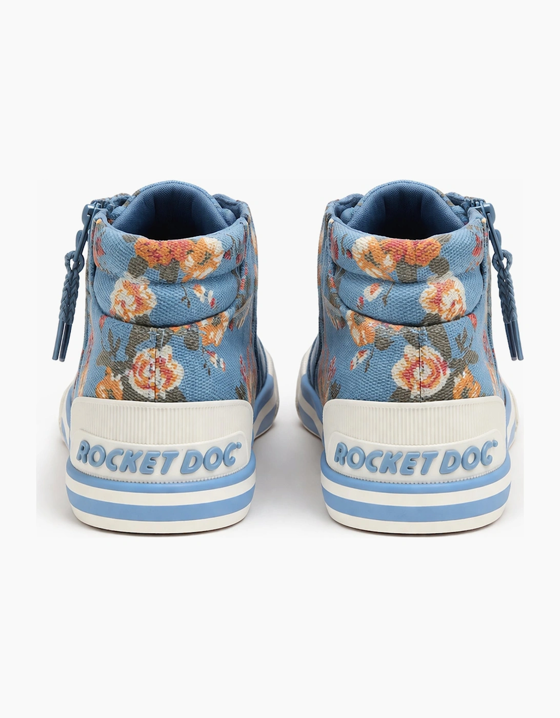 Rocket Dog JAZZIN HI ROMEO Womens Hi-Top Trainers Light Blue