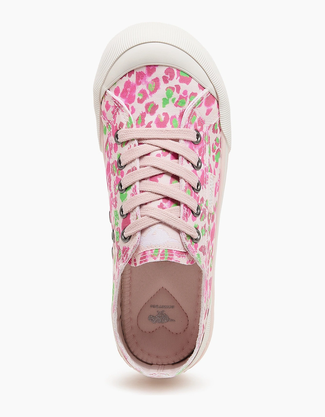 Rocket Dog JAZZIN SNAP Womens Canvas Trainers Pink Multi