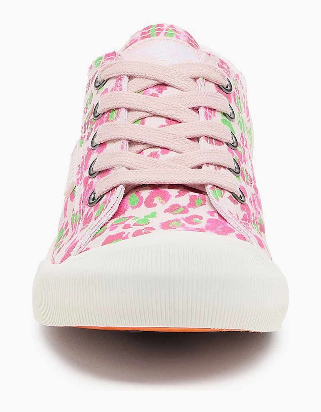 Rocket Dog JAZZIN SNAP Womens Canvas Trainers Pink Multi