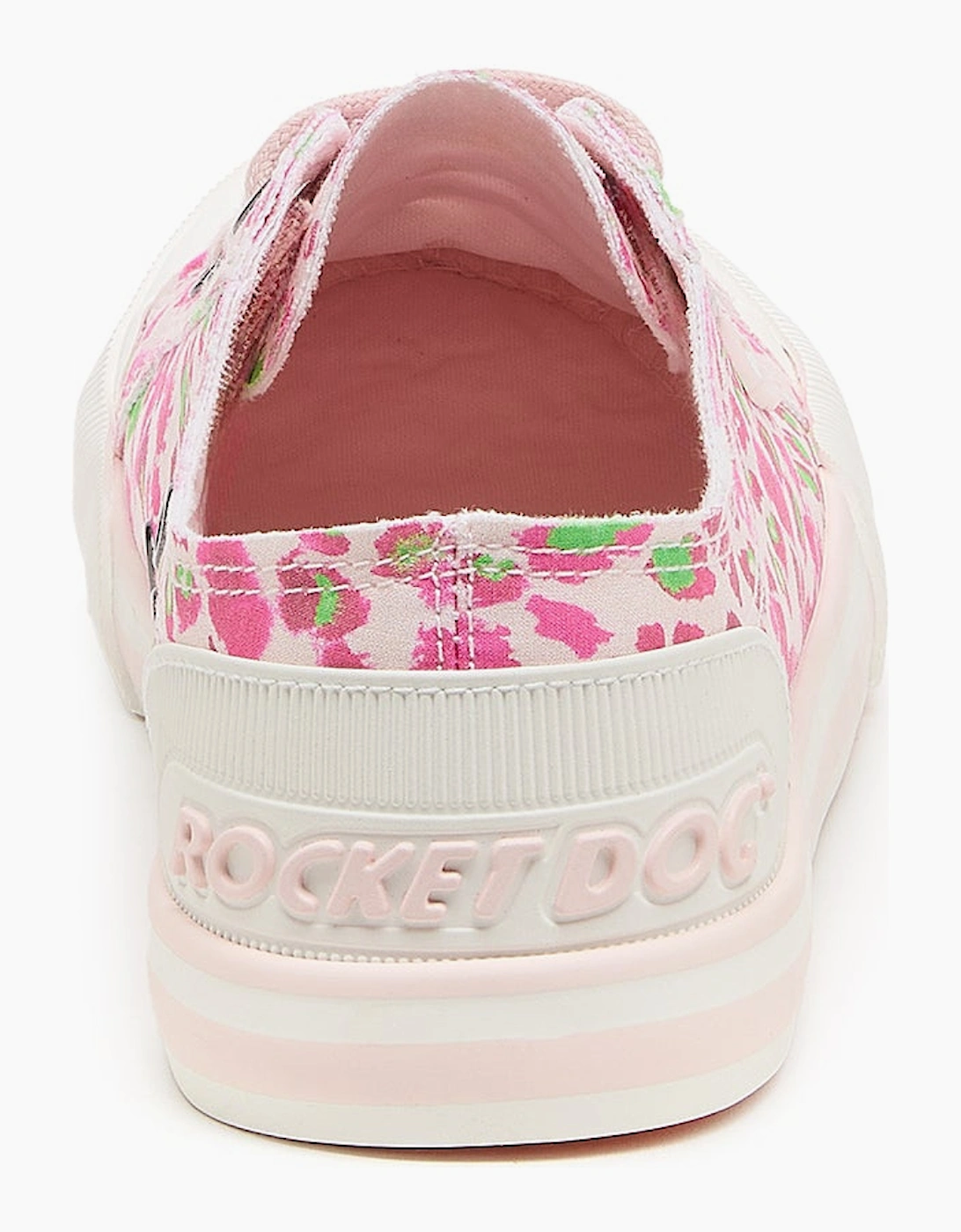 Rocket Dog JAZZIN SNAP Womens Canvas Trainers Pink Multi