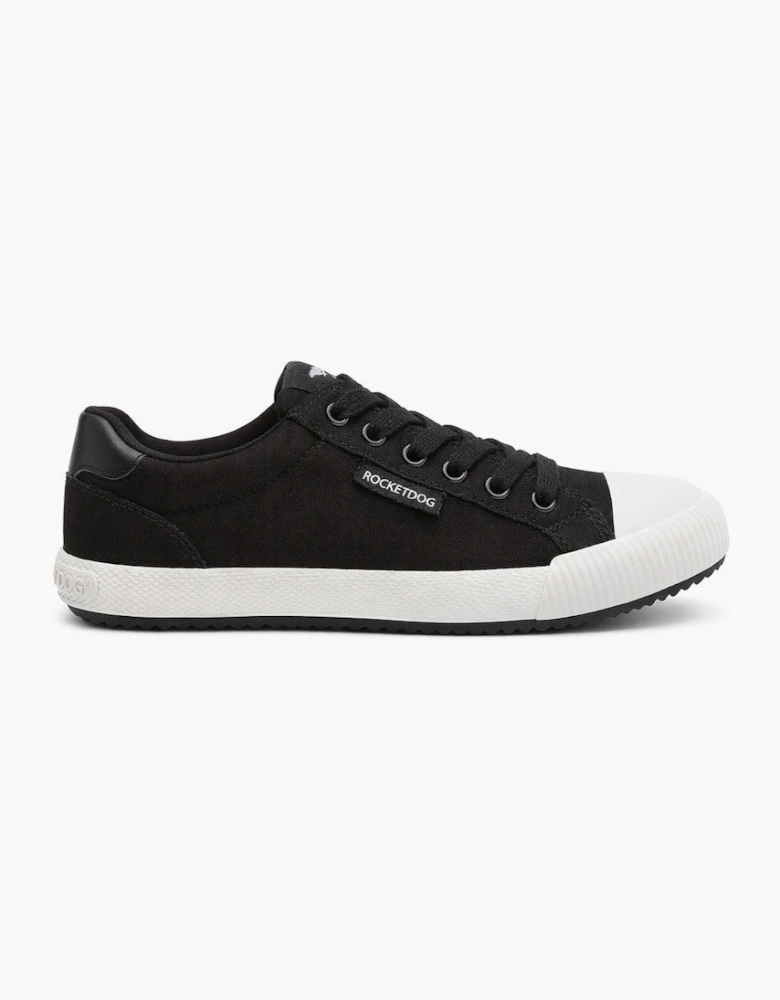 Rocket Dog CHEERY LOW 12A CANVAS Womens Canvas Trainers Black
