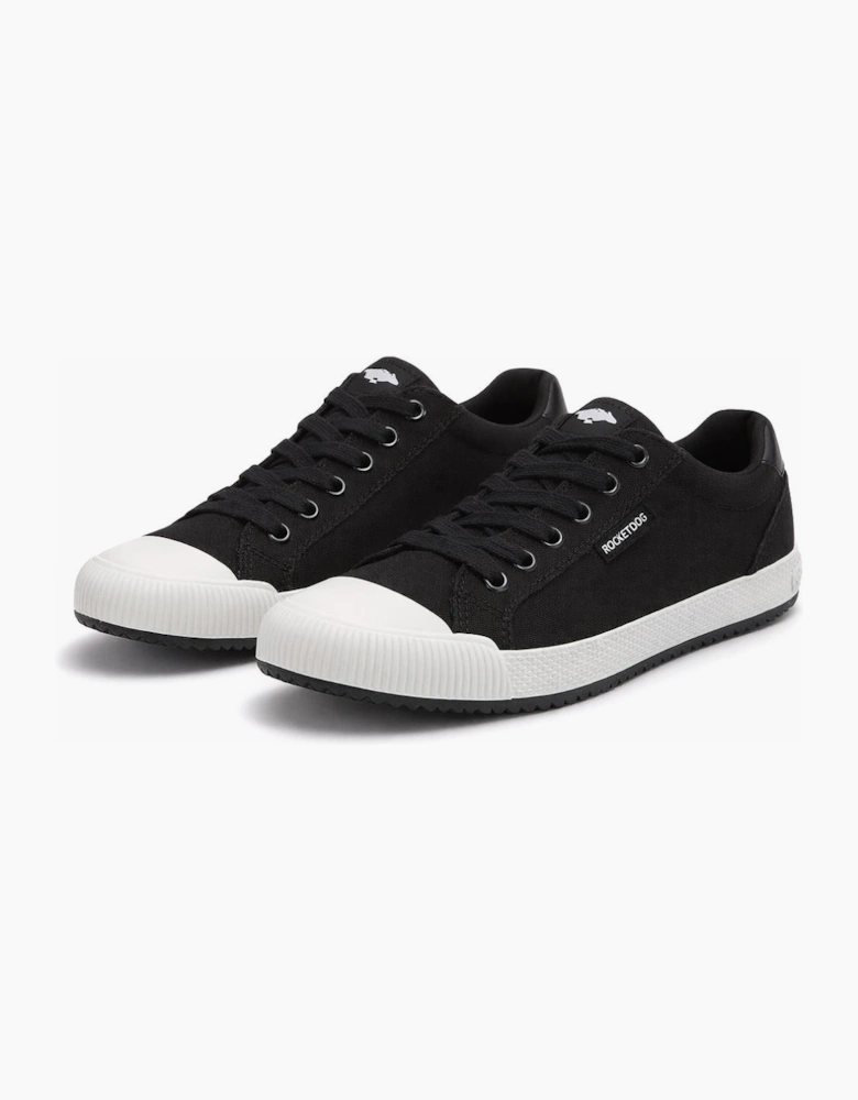 Rocket Dog CHEERY LOW 12A CANVAS Womens Canvas Trainers Black